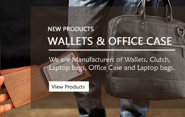 Leather Men Wallets and Ladies Clutches, Leather Office Breifcase